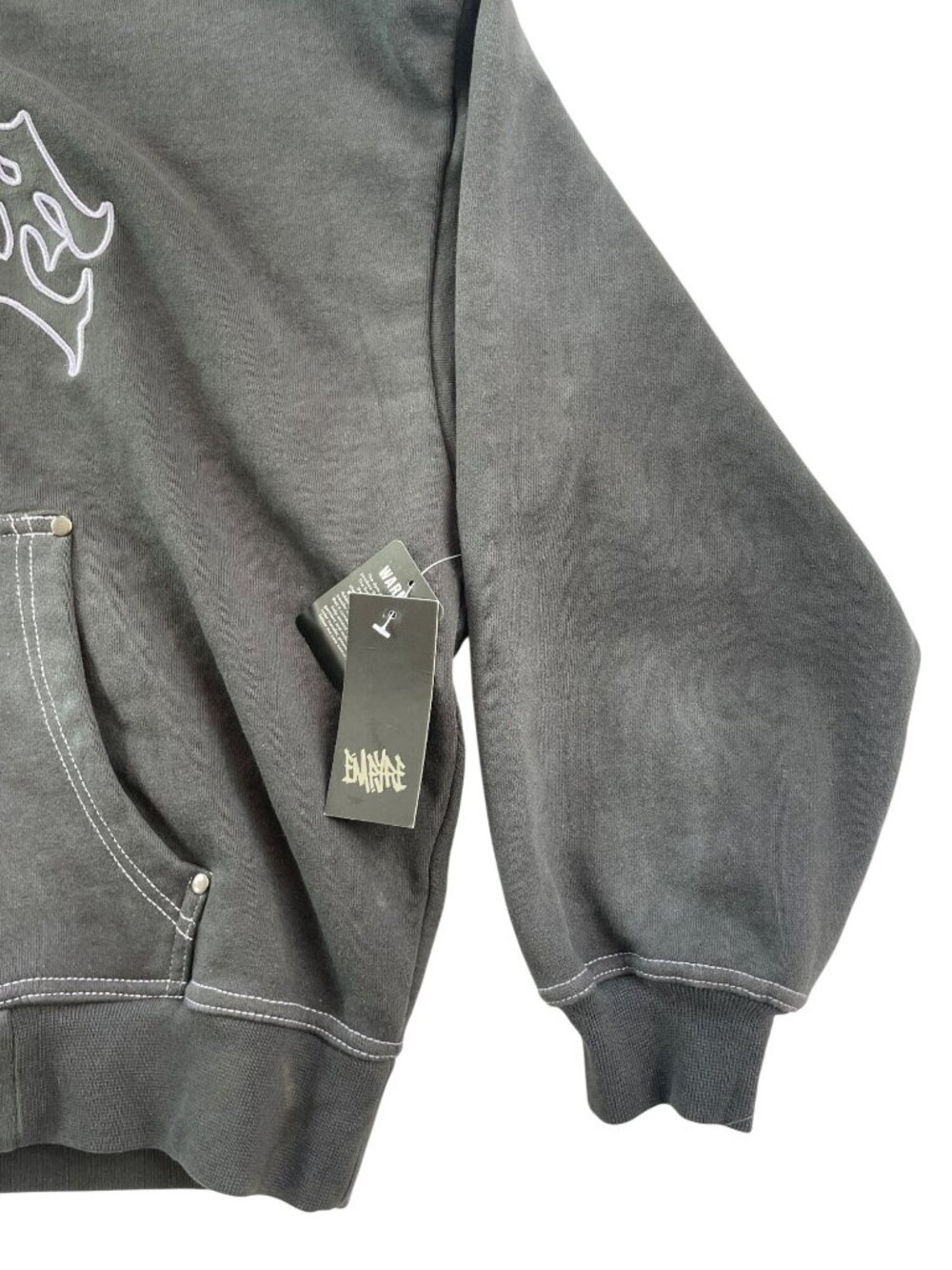 Empyre Willow Workwear Black Zip Hoodie Front Pocket Women's Size S MSRP$80 NWT - Picture 4 of 8